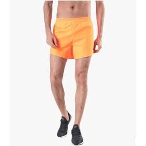 Nike Aeroswift Shorts Mens XXL Orange 5" Inseam Built in Boxer Briefs Running